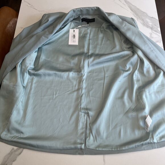 Endless Rose Single Breasted Blazer Womens Pistachio Green 1 Button Jacket Sz Lg - Picture 13 of 16